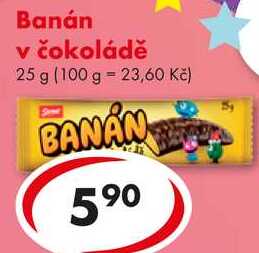 Banán v čokoládě, 25 g 