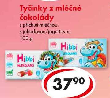 Tyčinky z mléčné čokolády, 100 g