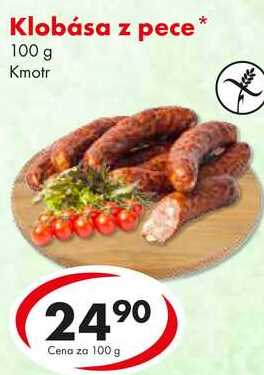 Klobása z pece, 100 g