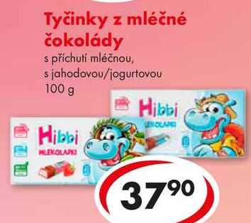 Tyčinky z mléčné čokolády, 100 g