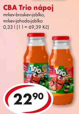 CBA Trio nápoj, 0,33 l