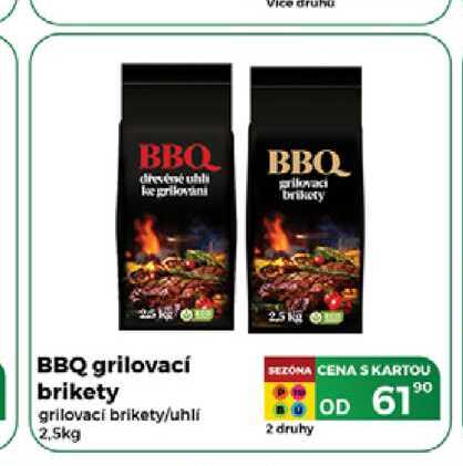 BBQ grilovaci brikety