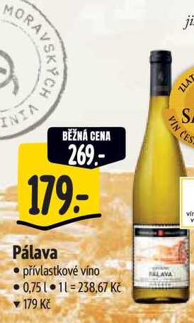   Pálava 0,75 l