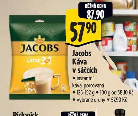 Jacobs Káva v sáčcích 125-152 g