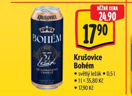   Krušovice Bohém 0,5 l