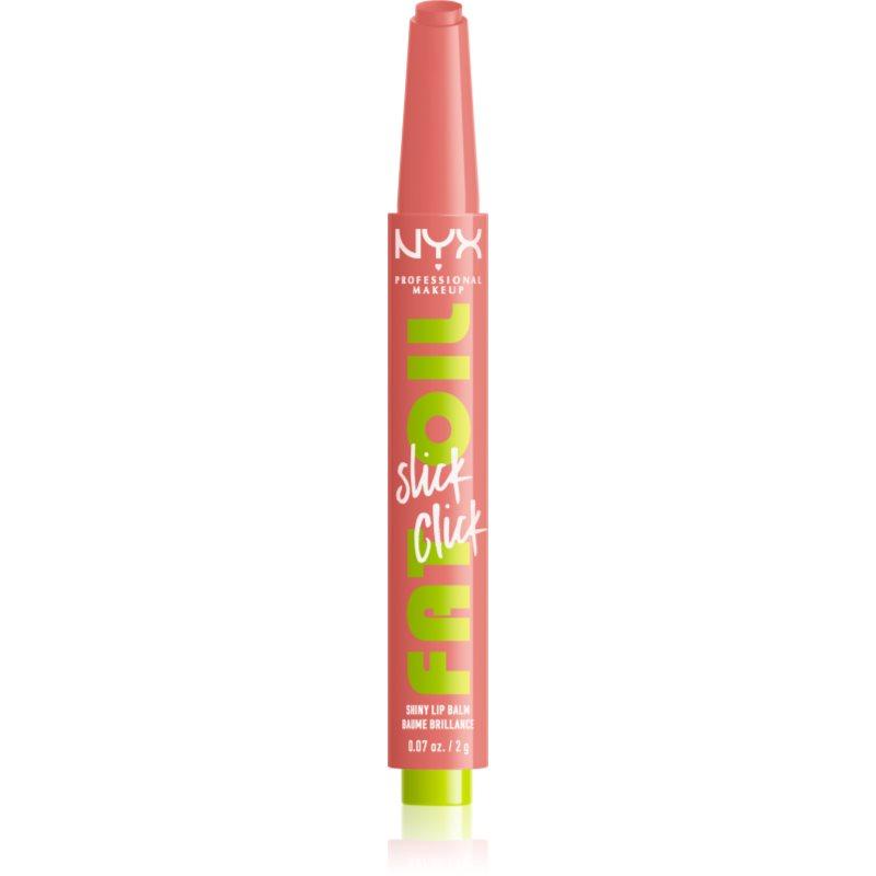 NYX Professional Makeup Fat Oil Slick Click tónovací balzám na rty odstín Story Or Post 2 g