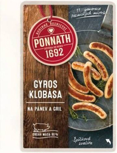 Gyros klobása, 180 g