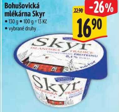 Bohušovická mlékárna Skyr, 130 g 