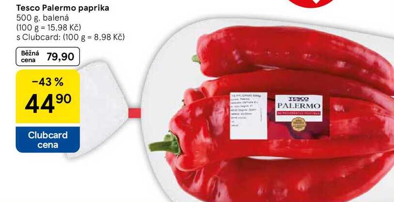 Tesco Palermo paprika, 500 g, balená 
