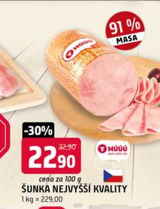 Šunka nejvyšší jakosti 100g
