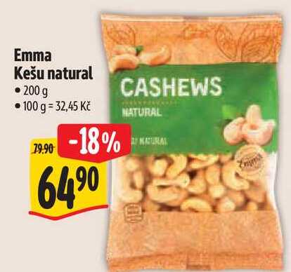 Emma Kešu natural, 200 g 