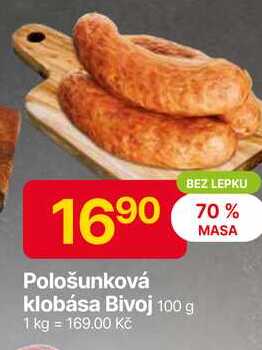 Bivoj Pološunková klobása 100 g
