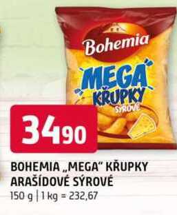 Bohemia mega křupky arašídové sýrové 150 g