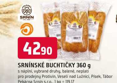 SRNÍNSKÉ BUCHTIČKY 360 g 