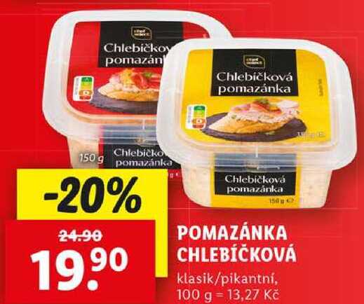 POMAZÁNKA CHLEBÍČKOVÁ, 150 g