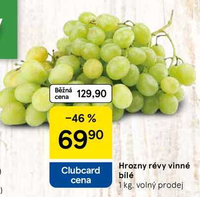 Hrozny révy vinné bílé, 1 kg