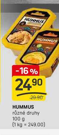HUMMUS různé druhy 100 g 