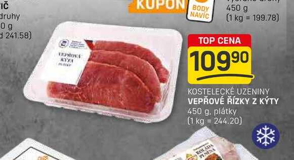 VEPŘOVÉ ŘÍZKY Z KÝTY 450 g plátky