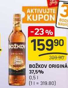 BOŽKOV ORIGINÁ 37,5% 0,5l