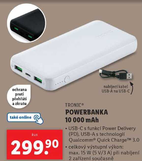 POWERBANKA 10 000 mAh
