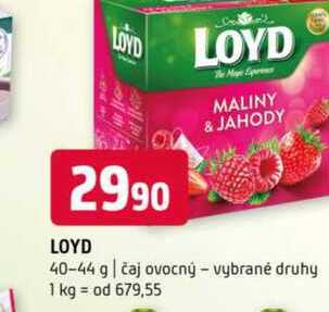 Loyd 40-44 g čaj ovocný vybrané druhy 