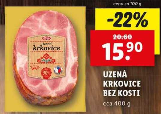 UZENÁ KRKOVICE BEZ KOSTI, cena za 100 g