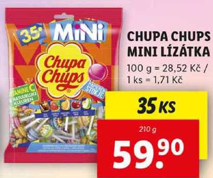 CHUPA CHUPS MINI LÍZÁTKA, 210 g