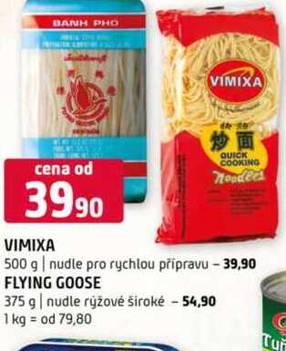 Vimixa 375 g nudle rýžové široké