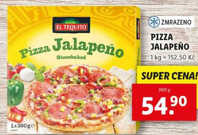 PIZZA JALAPEÑO, 360 g