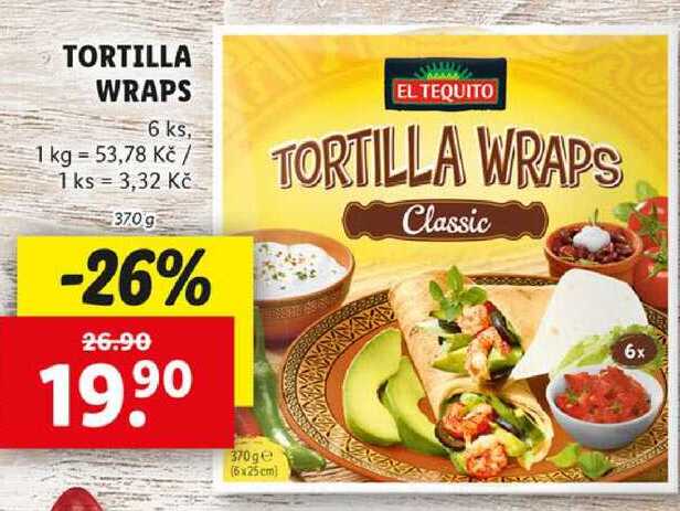 Tortilla Wraps, 370 g
