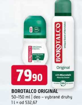 Borotalco Original deodorant 50- 150ml