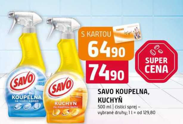 Savo Koupelna kuchyň čistící sprej 500ml