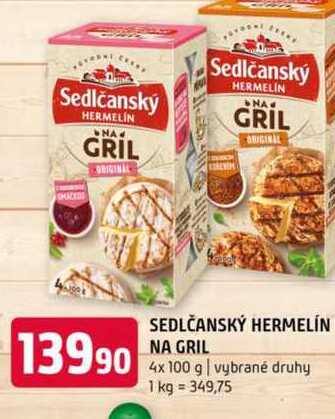 Sedlčanský Hermelín na gril 4x100g