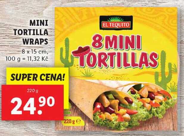 MINI TORTILLA WRAPS, 220 g
