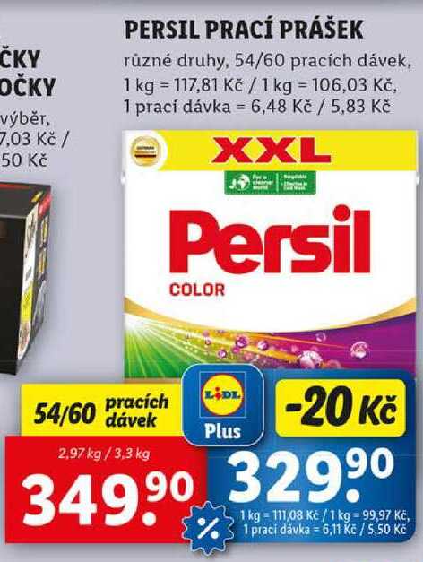 PERSIL PRACÍ PRÁŠEK, 54/60 PD