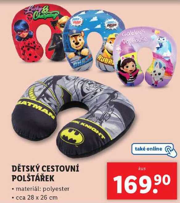 DĚTSKÝ CESTOVNÍ POLŠTÁŘEK 