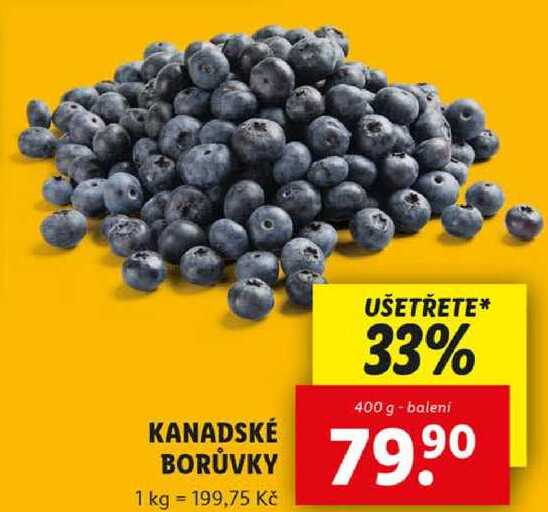 KANADSKÉ BORŮVKY, 400 g