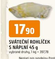 SVÁTEČNÍ ROHLÍČEK S NÁPLNÍ 45 g 