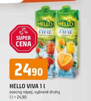 HELLO VIVA 1l ovocný nápoj
