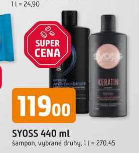 Syoss Šampon 440ml, vybrané druhy