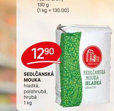 SEDLČANSKÁ MOUKA hladká, polohrubá, hrubá 1 kg 
