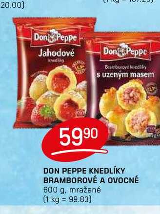DON PEPPE KNEDLÍKY BRAMBOROVÉ A OVOCNÉ 600 g