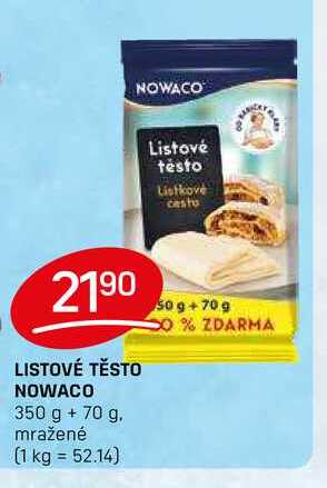 LISTOVÉ TĚSTO NOWACO 350 g