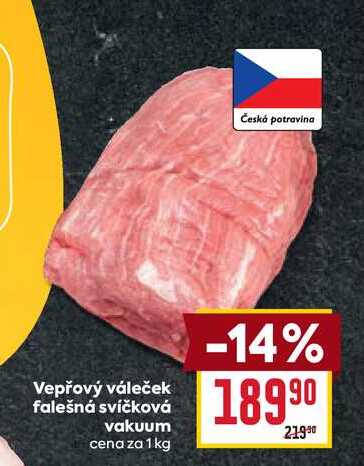 Vepřový váleček falešná svíčková vakuum cena za 1 kg 
