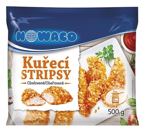 Kuřecí stripsy obalované, 500 g