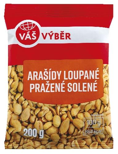 VÁŠ VÝBĚR Arašídy, 200 g