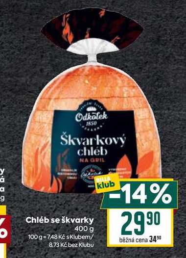 Chléb se škvarky 400 g 