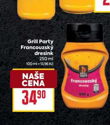 Grill Party Francouzský dresink 250 ml 