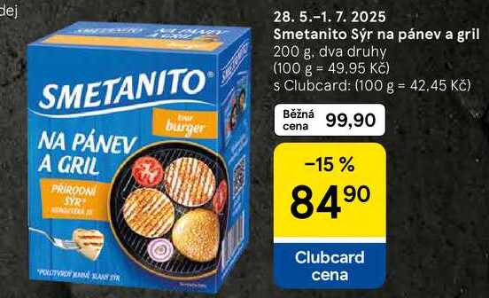 Smetanito Sýr na pánev a gril, 200 g