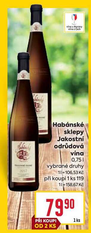 Habánské sklepy Jakostní odrůdová vína 0,75l